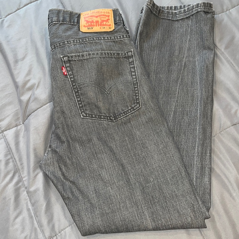 Levi’s 513 gray denim pants